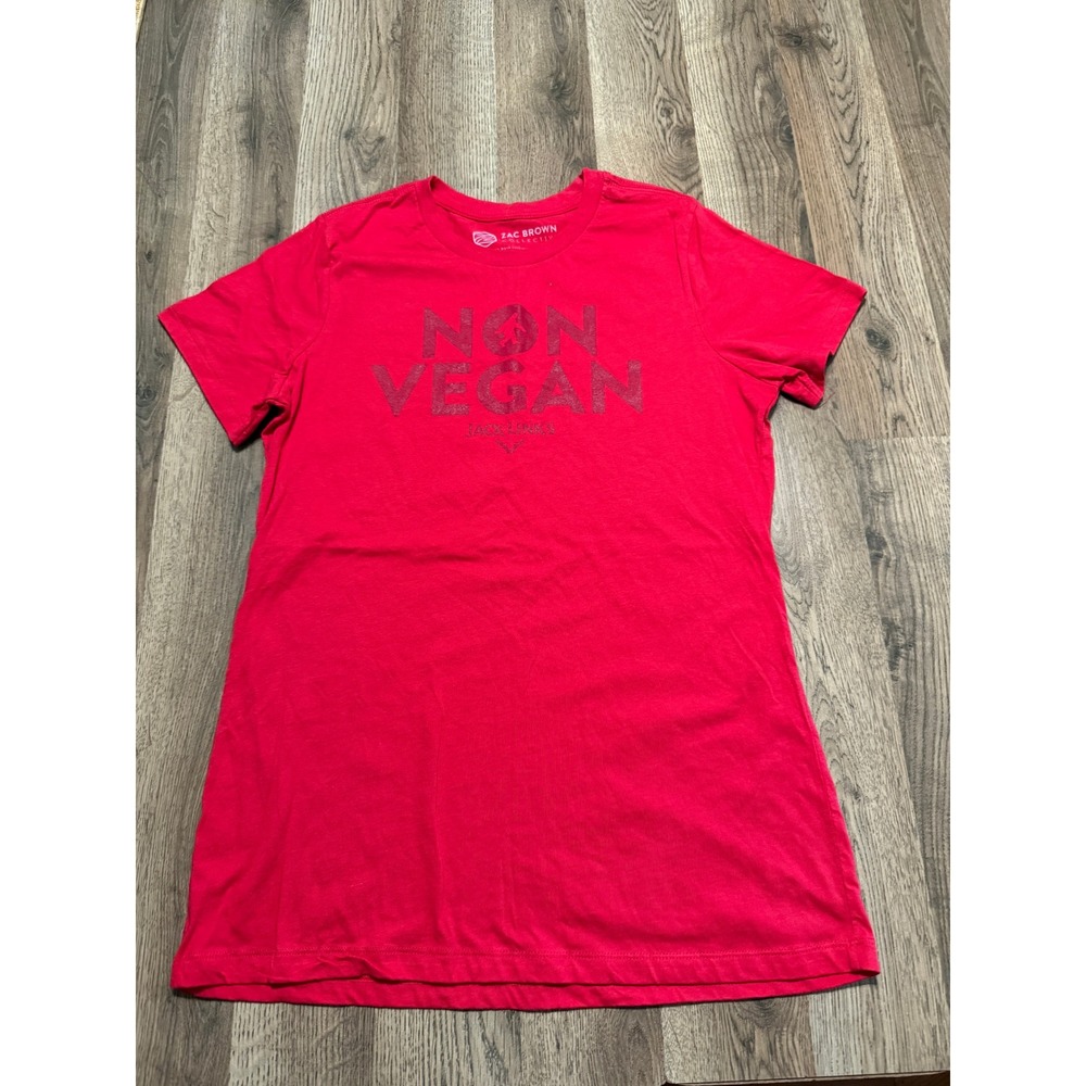 Zac Brown T-Shirt Unisex XXL Red Adult Non Vegan Jack Links Graphic Excellent